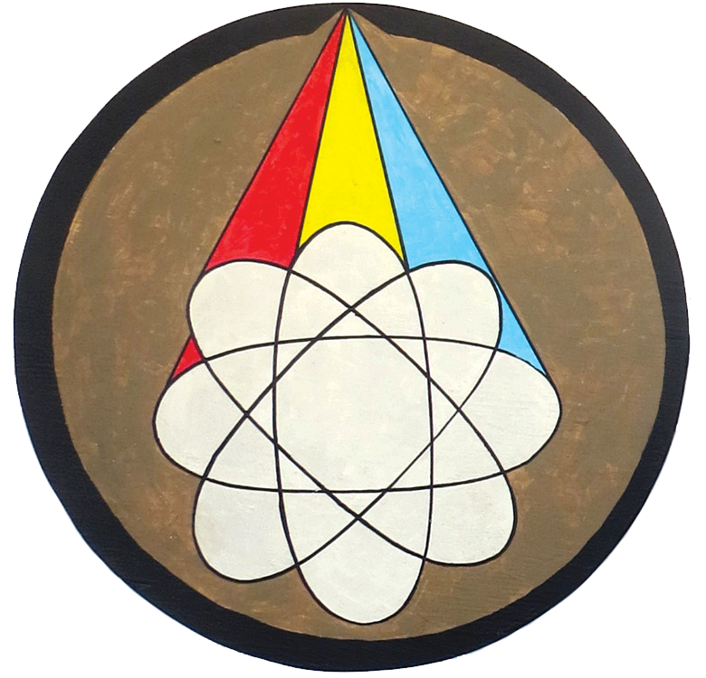 Dimension hex painting measures 10.5 inches in diameter