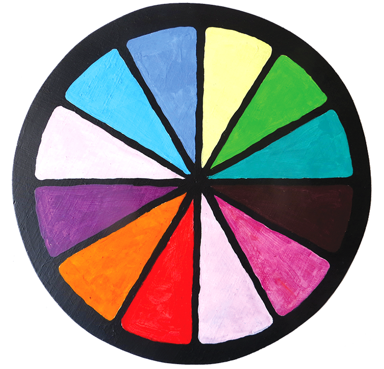Peacetime hex painting measures 10.5 inches in diameter